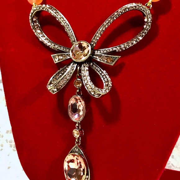 SOLD Heidi Daus LaBella Bow Crystal Necklace NIB - Picture 5 of 10